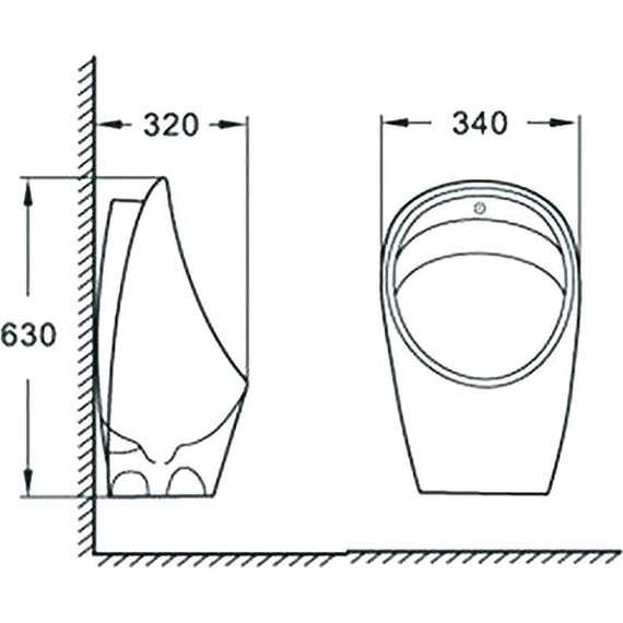 Писсуар подвесной сенсорный CeramaLux X560S - фото 6