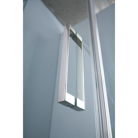 Душевое ограждение Cezares (70-80)х(100-110) см SLIDER-AH-2-70/80-100/110-C-Cr (стекло 8 мм) хром/прозрачное - фото 3