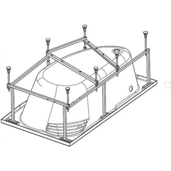 Каркас для ванны Santek Эдера 170x100 см 1.WH50.1.666 - фото 3