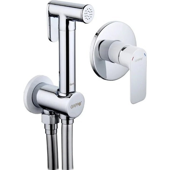 Набор для гигиенического душа Gappo Noar G7248, белый/хром - фото 