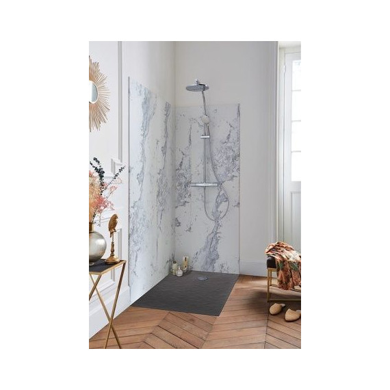 Мраморный поддон Jacob Delafon Tolbiac 120х80 см E6D331RU-NGM, черный матовый - фото 4