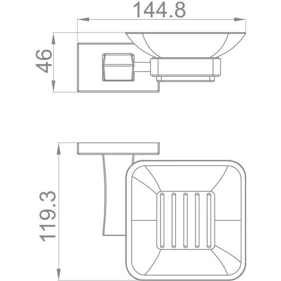Мыльница Gappo G0702-6, цвет чёрный - фото 2