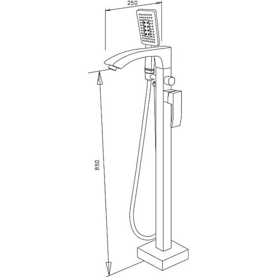 Смеситель для ванны Gappo G3007-8, белый/хром - фото 12