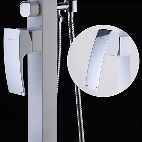 Смеситель для ванны Gappo G3007-8, белый/хром - фото 9