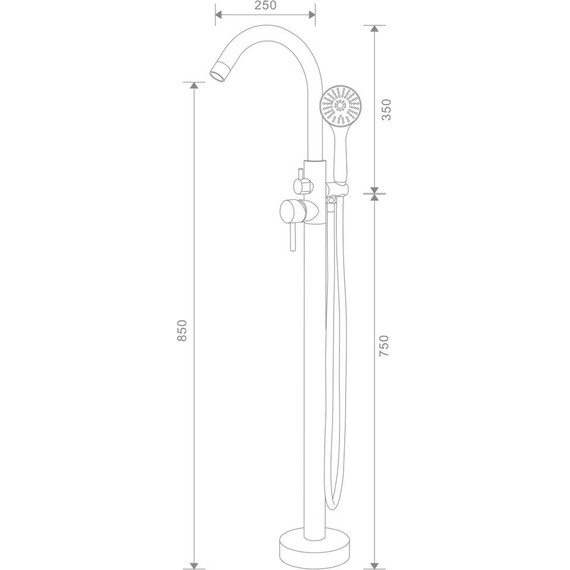 Смеситель для ванны Gappo G3098 - фото 12