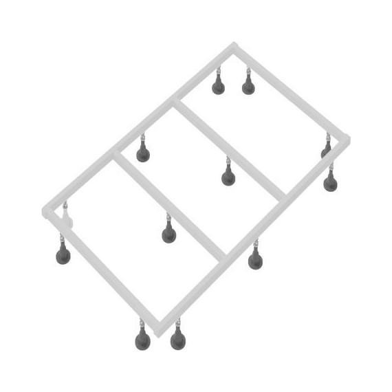 Каркас для душевого поддона Jacob Delafon Tolbiac 140x90 см E6D347RU-NF - фото 