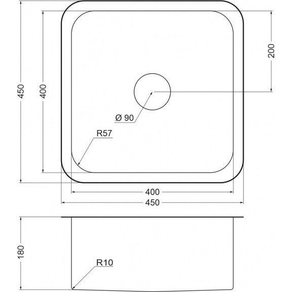 Кухонная мойка Emar EMB-127A PVD Nano Coppery 0,8 мм, медь, Цвет производителя: медь - фото 2