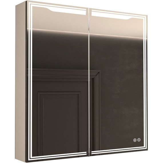 Зеркало-шкаф Art&Max Merano Led 90 см AM-Mer-900-800-1D-R-DS-F (подсветка, диммер, функция антизапотеватель, сенсорный выключатель) - фото 