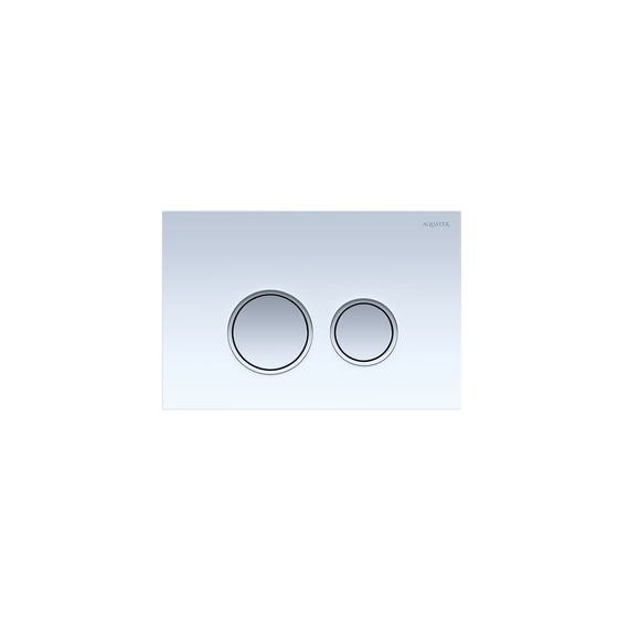 Кнопка смыва Aquatek KDI-0000028, белый (закалённое стекло) - фото 