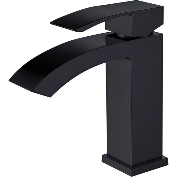 Смеситель для раковины Abber Wasserfall AF8610B, черный матовый, Цвет производителя: чёрный матовый - фото 