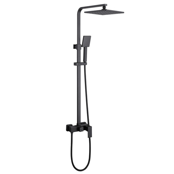 Душевая стойка Abber Daheim AF8220B, черный матовый, Цвет производителя: чёрный матовый - фото 