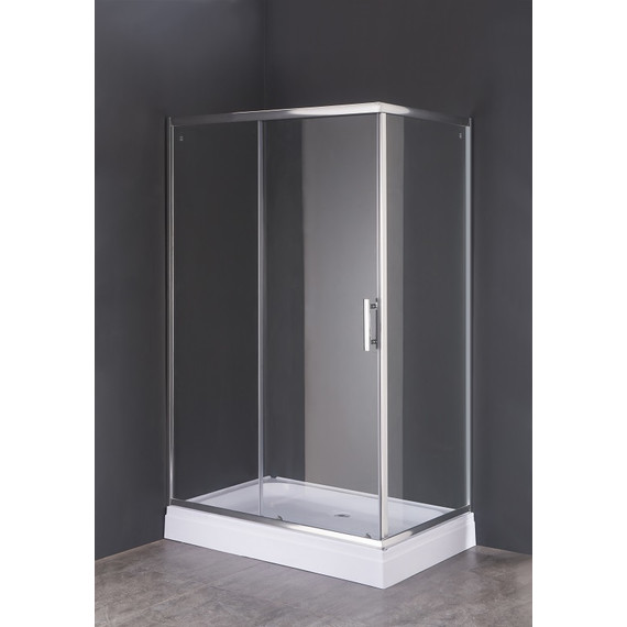 Душевое ограждение Loranto 120x80 см CS-8021S (CS-8706), хром/прозрачное - фото 2