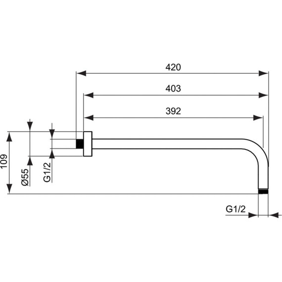 Душевая система для душа с термостатом Ideal Standard Navigo A7772AA - фото 14