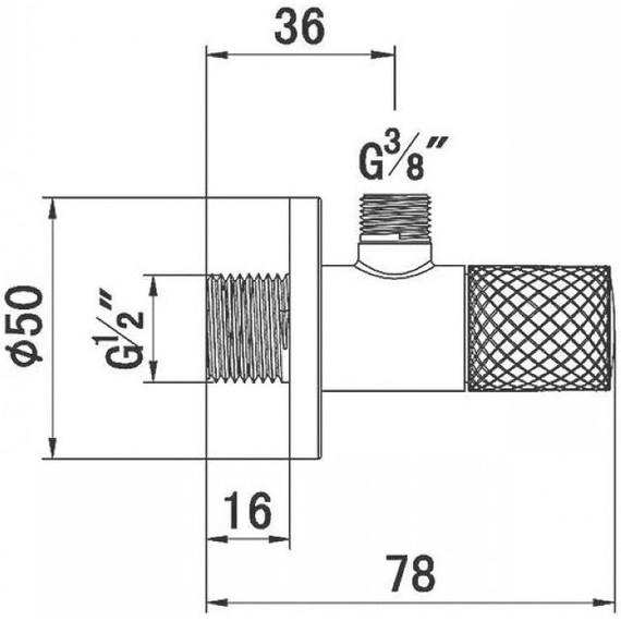 Вентиль угловой Kludi Balance 1584605-00 - фото 2