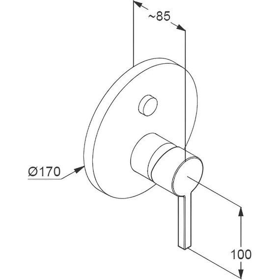 Смеситель для ванны Kludi Nova Fonte Puristic 206590515 - фото 2
