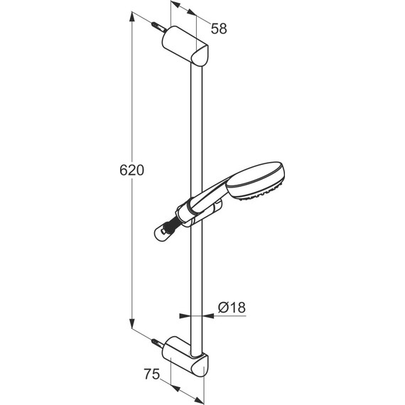 Душевой гарнитур Kludi Logo 1S 6816005-00 - фото 5