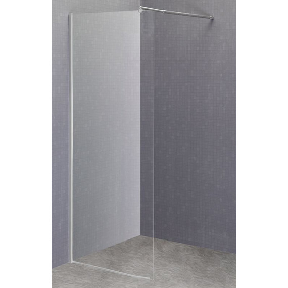 Душевая перегородка Loranto Walk-in 100 см CS-L1020 (стекло 8 мм), хром/прозрачное - фото 2