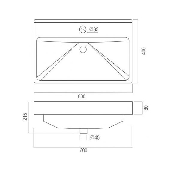Тумба напольная с раковиной Mirsant Fuji 60/2 см с доводчиком, белый - фото 6
