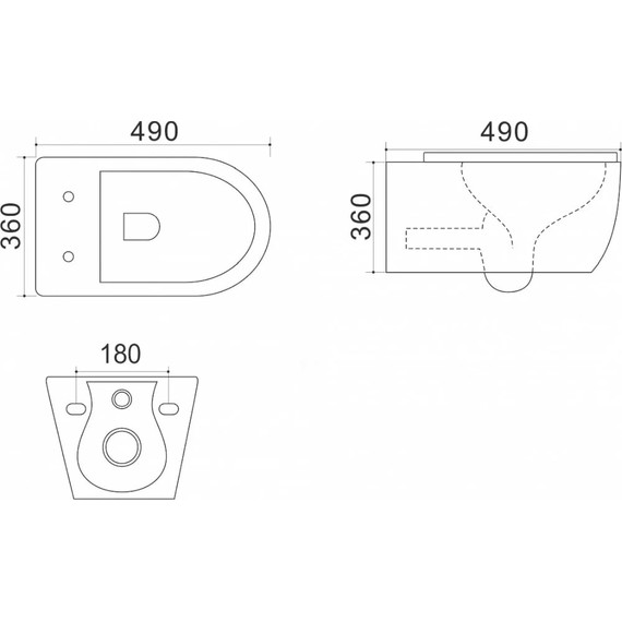 Инсталляция с подвесным унитазом комплект: Grohe Rapid SL 38772001 с подвесным безободковым унитазом Azario Geno AZ2196D сиденье микролифт, крепление, кнопка смыва хром - фото 9