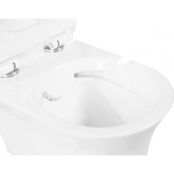 Инсталляция с подвесным унитазом комплект: Grohe Rapid SL 38772001 с подвесным безободковым унитазом Belbagno Ancona BB1224CHR-SM сиденье микролифт, крепление, кнопка смыва хром - фото 14