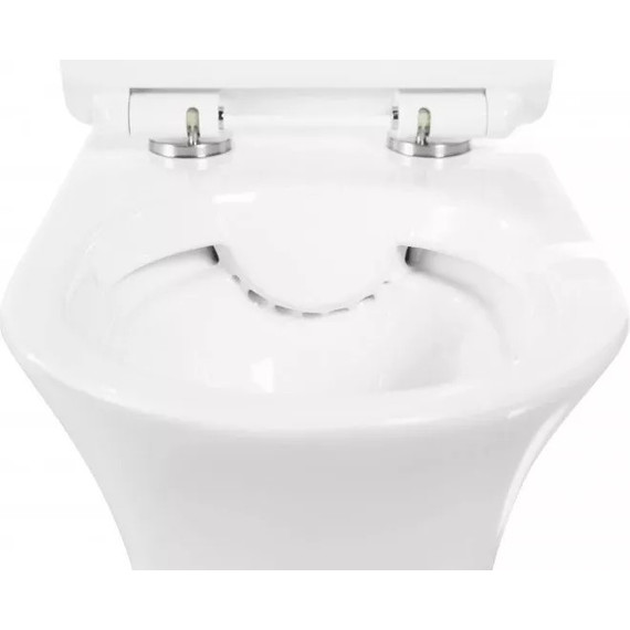 Инсталляция с подвесным унитазом комплект: Grohe Rapid SL 38772001 с подвесным безободковым унитазом Belbagno Ancona BB1224CHR-SM сиденье микролифт, крепление, кнопка смыва хром - фото 16