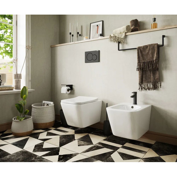 Инсталляция с подвесным унитазом Ceramicanova Metric Rimless CN3007_1001B_1000 - фото 10