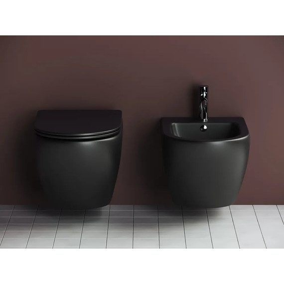 Инсталляция с подвесным унитазом Ceramicanova Metropol Rimless CN4002MB_1002CH_1000 - фото 10