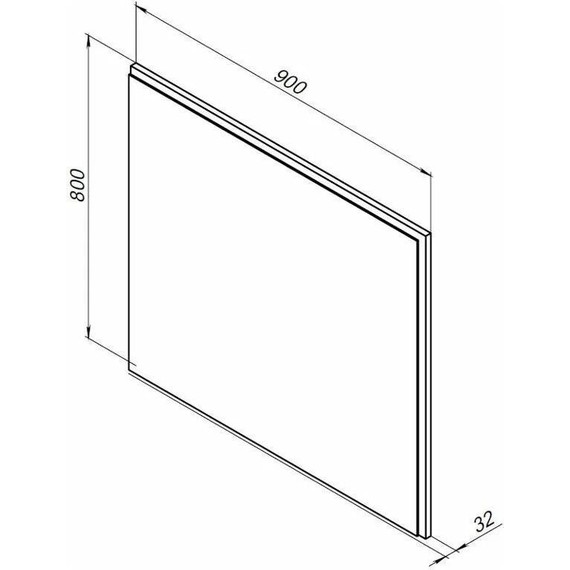 Зеркало Aquanet Nova Lite 90 см 242263, дуб рошелье - фото 7