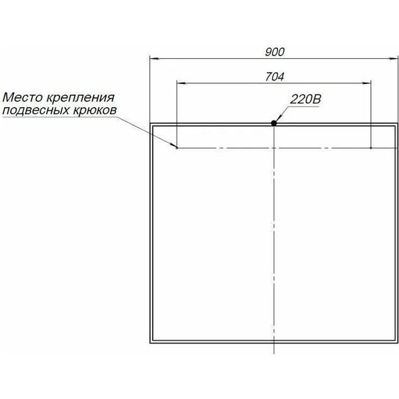 Зеркало Aquanet Nova Lite 90 см 242263, дуб рошелье - фото 8