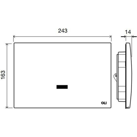 Кнопка смыва Oli Electra II (сенсорная) 079205, хром глянцевый - фото 3