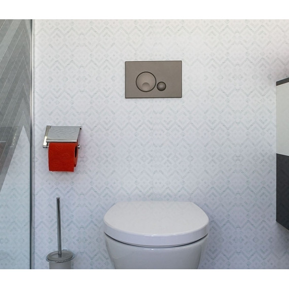 Кнопка смыва Oli Globe (механическая) 152953, серый матовый - фото 2