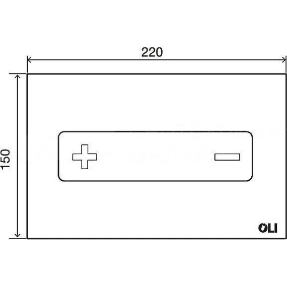 Кнопка смыва Oli Oceania (пневматическая) 054989, белый - фото 3