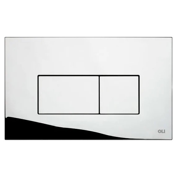 Кнопка смыва Oli Stream (механическая) 641504, хром глянцевый - фото 