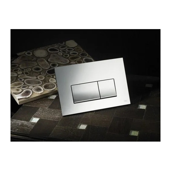 Кнопка смыва Oli Stream (механическая) 641506, хром матовый - фото 2