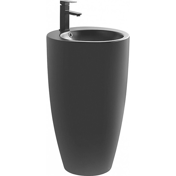 Раковина напольная Azario Comella 50 см AZ-311MB, черный матовый - фото 