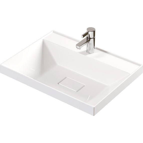 Тумба подвесная с раковиной Mirsant Scandy 60 см, белый - фото 2