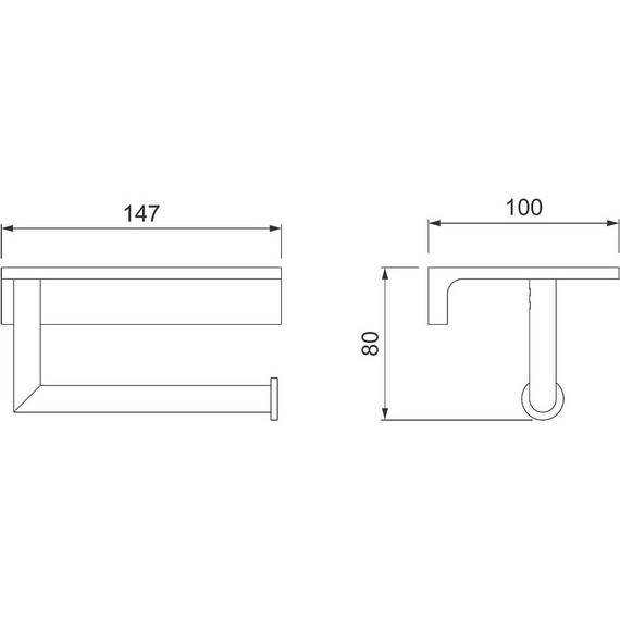 Держатель для туалетной бумаги Timo Selene 13043/18, чёрное золото - фото 5