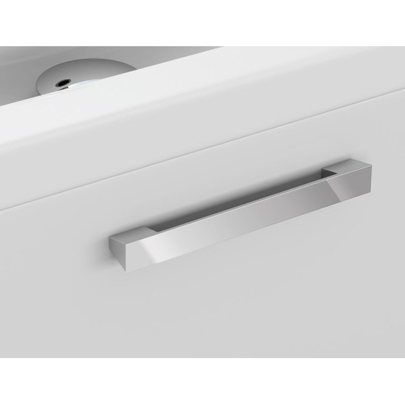 Тумба подвесная/напольная с раковиной Cersanit Melar 80 см 64130, 2 ящика, белый - фото 5