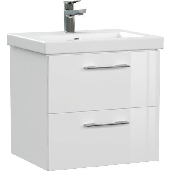 Тумба подвесная с раковиной Cersanit Lara 50 см 64131 - фото 