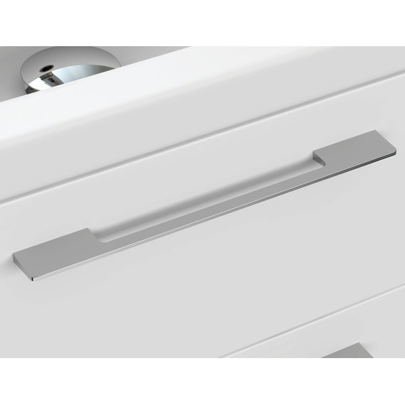 Тумба подвесная с раковиной Cersanit Lara 80 см 64137, 2 ящика, белый - фото 5