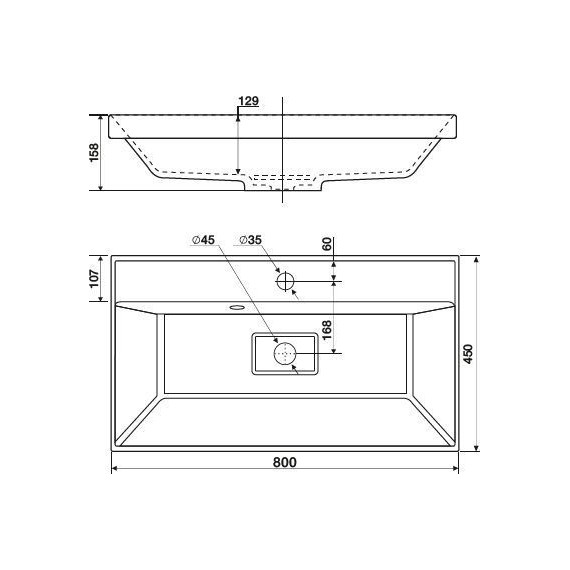 Тумба подвесная с раковиной Mirsant Scandy 80 см, белый - фото 6