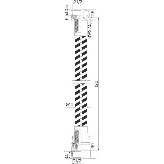 Душевой шланг Iddis Optima Home 1200 мм OPH12WLi19, белый матовый - фото 6