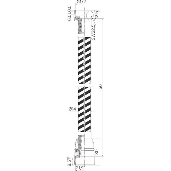 Душевой шланг Iddis Optima Home 1500 мм OPH15GLi19, графитовый матовый - фото 5