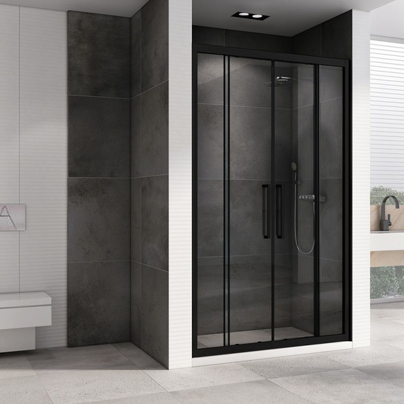 Душевая дверь Abber Schwarzer Diamant 160 см AG33160BH, черный/прозрачное - фото 