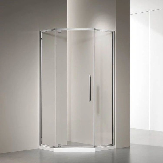 Душевое ограждение Veconi Rovigo 100x100 см RV35-100-01-C7, хром/прозрачное - фото 