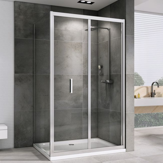 Душевое ограждение Abber Sonnenstrand 110х80 см AG07110-S80, хром/прозрачное - фото 
