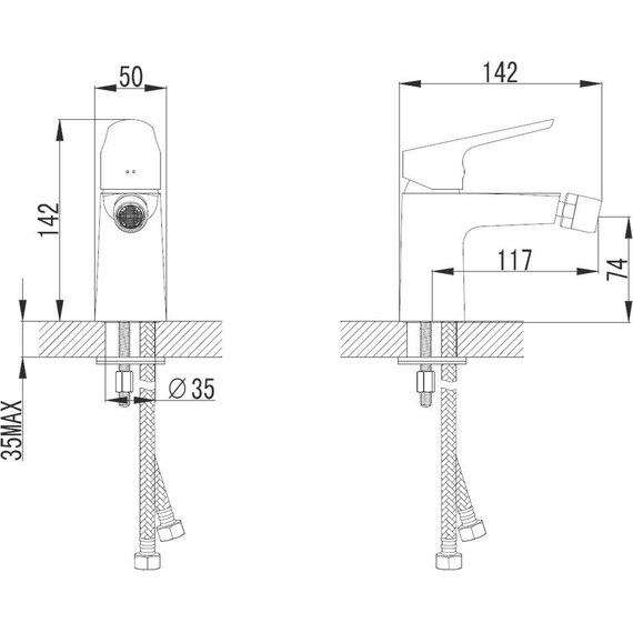 Смеситель для биде Azario Campo AZ-KX468275C - фото 2