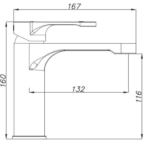 Смеситель для раковины Azario Viano AZ-158345224, черный, Цвет производителя: чёрный - фото 2