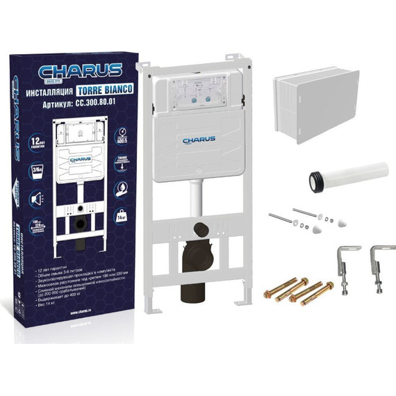 Инсталляция для унитаза Charus Torre Bianco CC.300.80.01 - фото 4