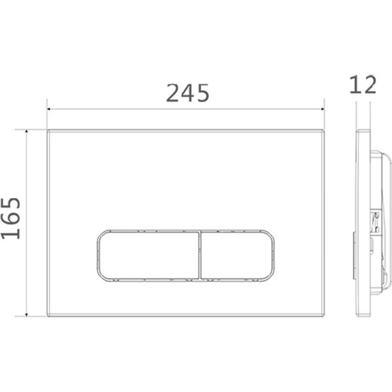Кнопка смыва Charus Elegia FP.320.21.01, зеркальный хром - фото 2